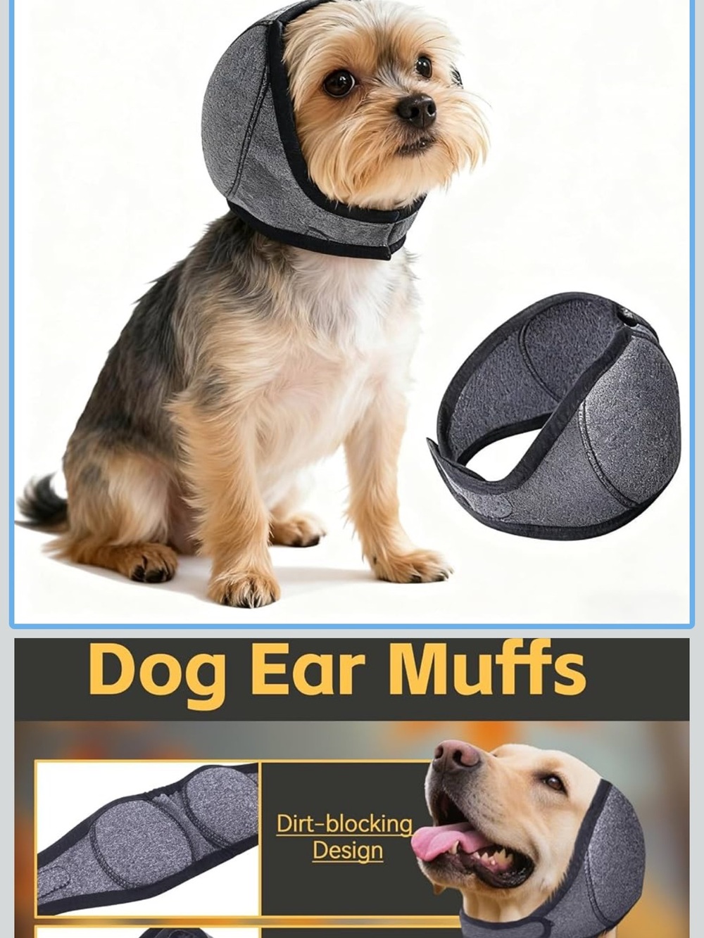 Dog Ear Muffs size medium